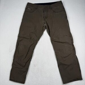 Kuhl Revolvr Cargo Pants Mens 36x30 Brown Stretch Canvas Hiking Outdoor Casual